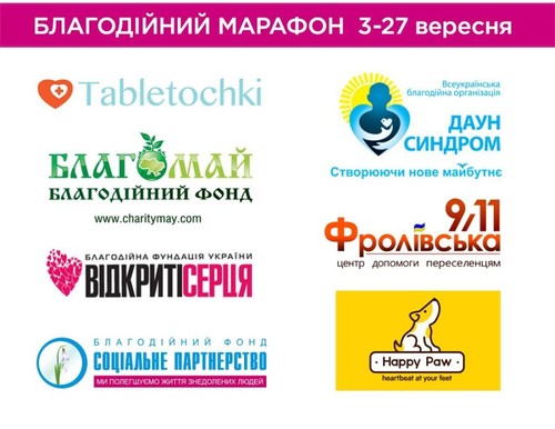 За два тижні учасники Благодійного марафону залучили майже 400 тисяч гривень